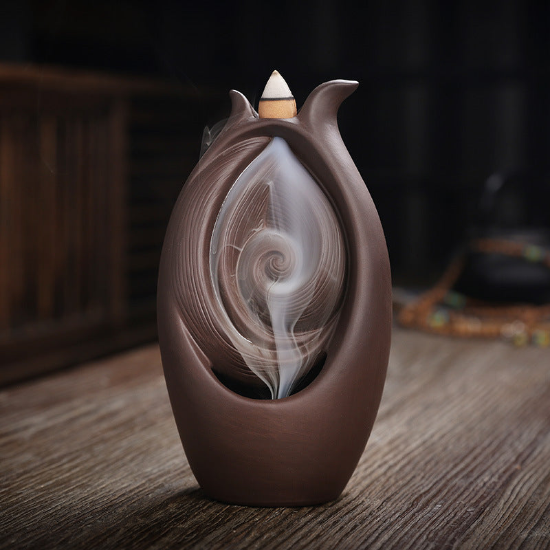 F Ceramic Waterfall Incense Burner Buddha Hand Censer Holder Indoor Smoke Backflow Incense Fountain Buddhist Altar Table Decor F Ceramic Waterfall Incense Burner Buddha Hand Censer Holder Indoor Smoke Backflow Incense Fountain Buddhist Altar Table Decor